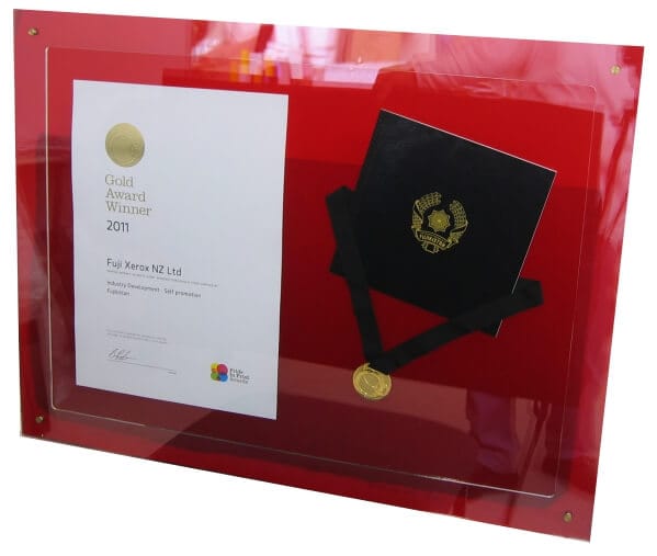 Custom Fuji plaque Custom red plaque