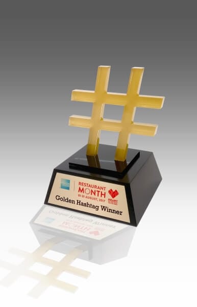 Hashtag trophy Hashtag trophy