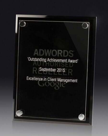 Black and clear acrylic plaque - Xpress Awards